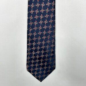 Polo Ralph Lauren Men’s Neck Tie 4” Blue Maroon Platinum Gray Silk Handmade USA